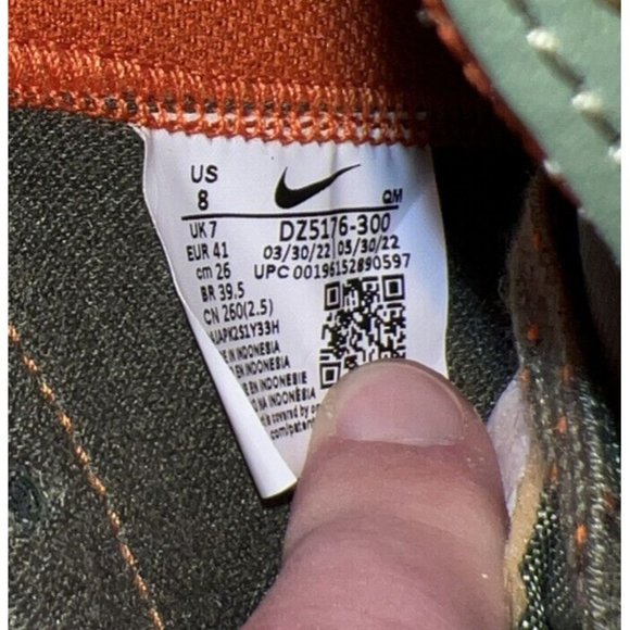 Nike Blazer Mid 77 Vintage Army Mens Leather Athletic Shoes Size 8 DZ5176-300 - Picture 8 of 9